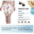 thumbnail image 4 of Wukai Snowflakes Santa Claus Women’s Short Sarongs Beach Wrap Bikini Bottom Short Skirt Chiffon Scarf for Swimwear, 4 of 4