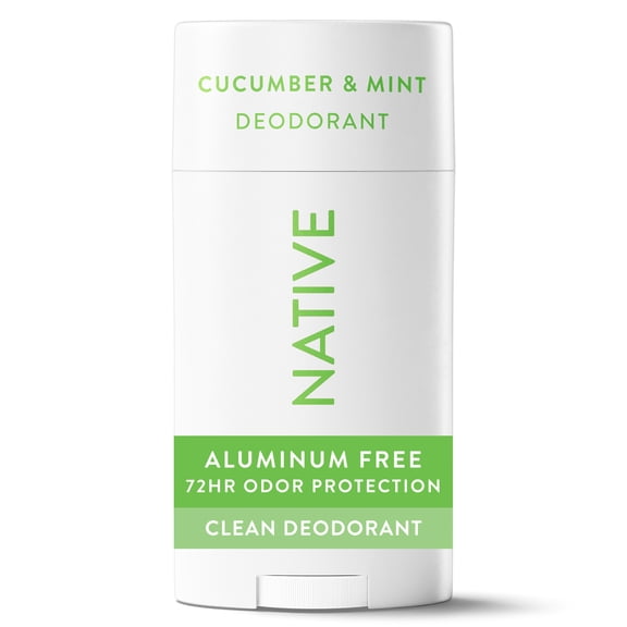 Native Deodorant, Aluminum Free, Cucumber & Mint, for Women and Men, 2.65 oz
