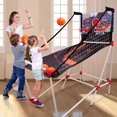 thumbnail image 2 of Medal Sports 2 Player Junior Basketball GAME with LED Electronic Scorer, 2 of 5