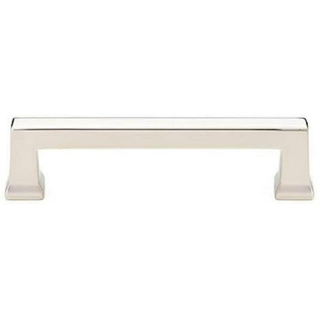 Emtek 86424US14 3.5 in. Alexander Cabinet Pull, Bright Nickel