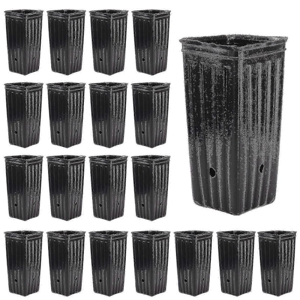 20 Pack Tall Tree Pots For Indoor Outdoor Gardening-premium Thickened Deep Nursery Planting Basin With Drainage Hole Nutrition Cup-for Trees