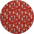 thumbnail image 2 of Addison Rugs Mayfield Premium Machine Washable Transitional Holiday Red Round Rug, 8' x 8', 2 of 6