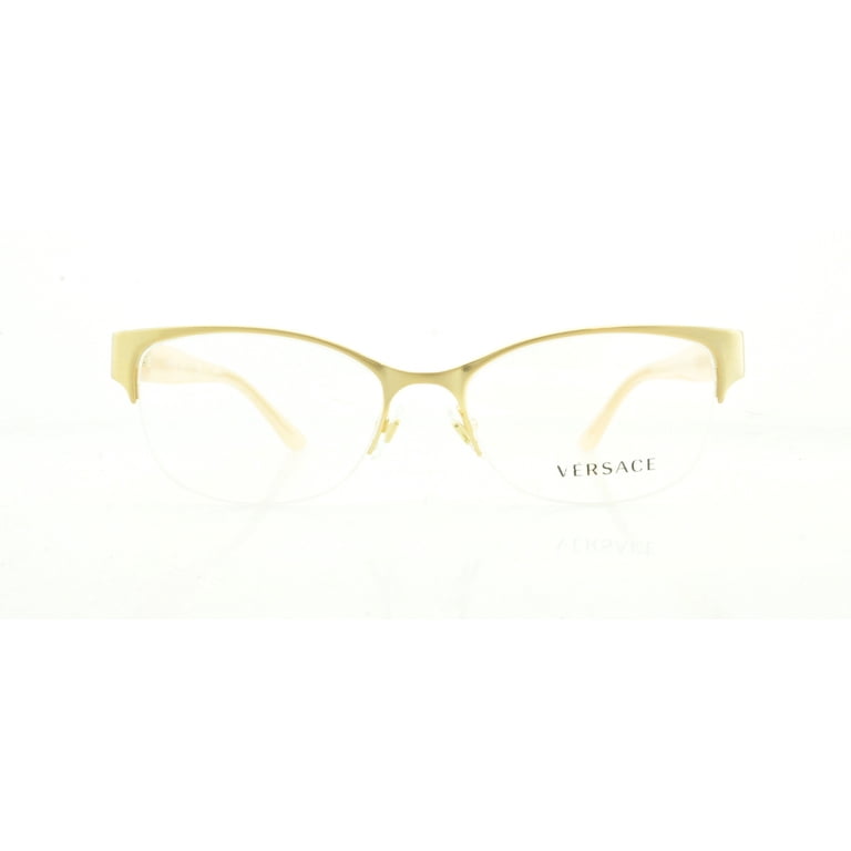VERSACE Eyeglasses VE 1222 1196 Brushed Gold‎ 53MM VERSACE Eyeglasses VE 1222 1196 Brushed Gold 53MM - Walmart.com main image 4