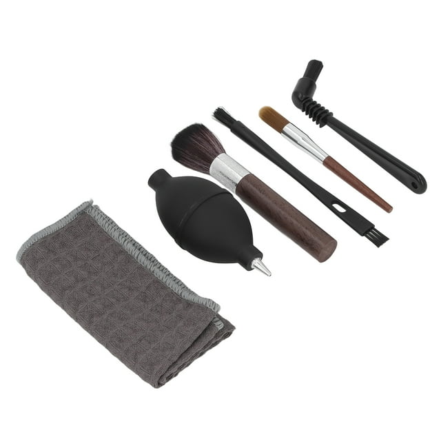 Coffee Machine Brush Set, Air Blower 6pcs Efficient Convenient Coffee Maker Cleaning Brush Kit for Coffee Grinder