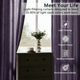 thumbnail image 6 of SMILETIME Crushed Velvet Curtains with Grommets Luxurious Thermal Insulated Soundproof Drapes for Dining Room Soft and Durable Light-Filtering Window Treatments, 2 Panels, 6 of 6