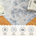 thumbnail image 4 of CAROMIO Modern Abstract Area Rugs 4 x 6 Stain Resistant Non-Slip Floor Carpet Rug Contemporary Foldable Accent Rug Dining Table Rug Bedroom Decor, Gray/Brown, 4 of 5
