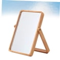 thumbnail image 3 of CTIRCHIU 1Pcs Desk Mirror Quick Makeup Touch-ups for Girls Elegant Fit Light Brown Wood Frame, 3 of 8