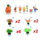 thumbnail image 2 of 19 Pcs Plantas Artificiales Decorativas Acuario Pecera Belug,Multicolor, 2 of 5