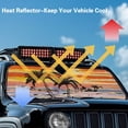thumbnail image 4 of Uorisanigo Windshield Sunshade Car Sun Shade Heat Shield Foldable Sunshade for Compatible with Jeep Wrangler JK JKU JL JLU 1997-2023 & Jeep Gladiator JT 2020-2023 Hawaiian Palm Tree, 4 of 7