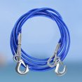 thumbnail image 2 of 1PC 4M Car Hauling Cable Sturdy Car Trailer Rope 7 Tons Car Special Winch Rope with Hooks Thicken Car Trailer Rope（Blue）, 2 of 8
