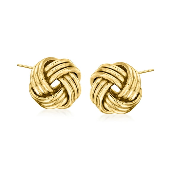 Ross-Simons 14kt Yellow Gold Love Knot Earrings, Women's, Adult