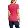 thumbnail image 2 of Hat and Beyond Women's Shot Sleeve Classic Plain Crew Neck T-Shirts, 2 of 3