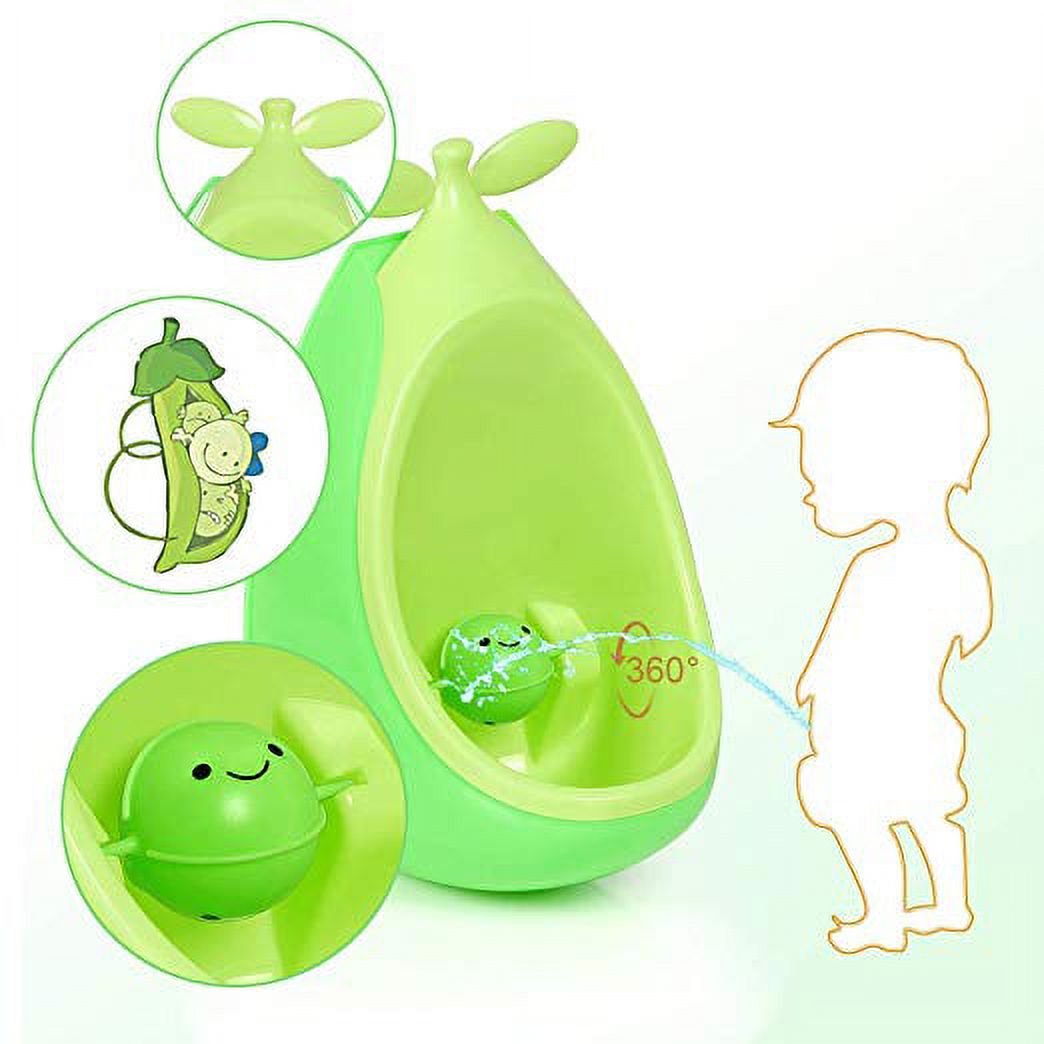 NEX Boys Green Potty-Training Urinal Aiming Target Practice Pea Design