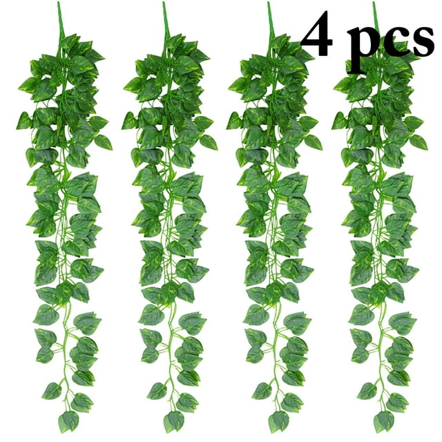 4PCS Artificial Vines Hanging Lifelike Fake Vines Artificial Garlands