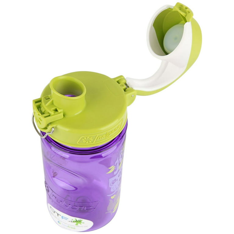 Nalgene Kids On the Fly Water Bottle - 12 oz.- Hoot Purple/Green 