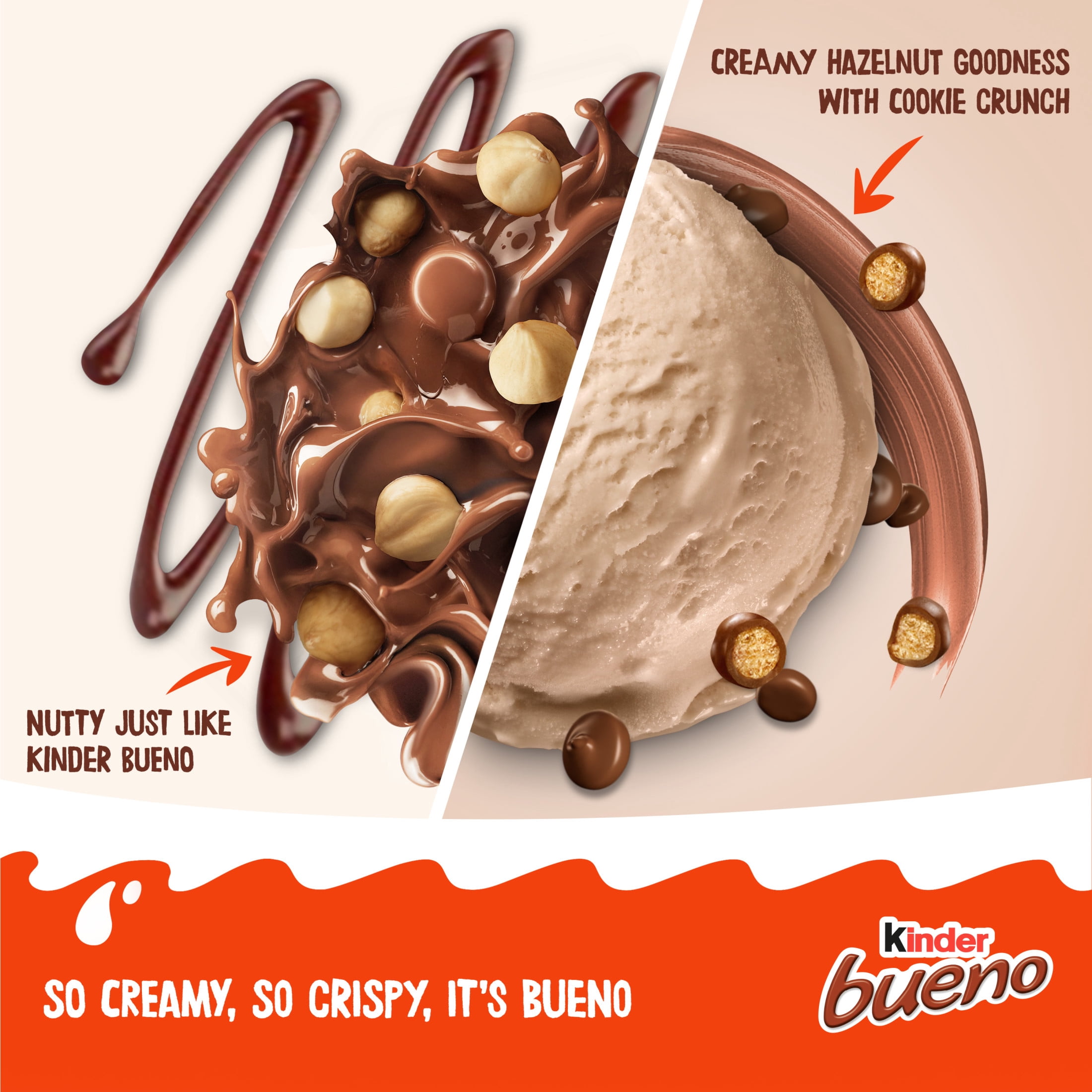 Kinder Bueno Frozen Dairy Dessert, 14 fl oz