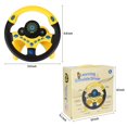 thumbnail image 4 of Coherny Simulated Driving Controller Portable Simulated Driving Steering Wheel Copilot Toy Children's Educational Sounding Toy Small Steering Wheel Toy Gift Funny Interactive Driving Wheel with Music, 4 of 9