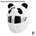thumbnail image 4 of Motorcycle Helmet Cover - Plush Polyester, Full Face, Fun & Protective Designs - Pink Pumpkin, Angora Bunny & More - One Size Fits Most, 4 of 8