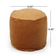 thumbnail image 7 of Bleckley Gwinnett Modern Velveteen Cylinder Pouf, 7 of 7