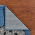 thumbnail image 3 of 5â€™ Round Navy Imaginative Racetrack Area Rug, 3 of 5