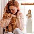 thumbnail image 2 of Lnrkai Cat Memorial Gifts, Orange Cat Figurines Statue Home Decor Collection, Pet Owner Sympathy Remembrance Gift, 2 of 8