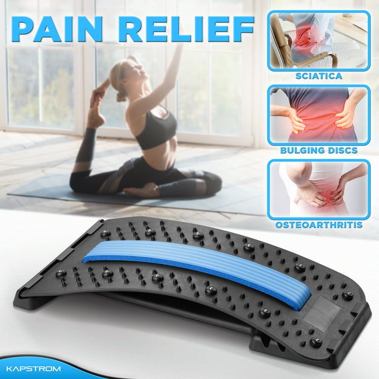 Back Stretcher, Backright Lumbar Relief, Multi-Level Back Massage