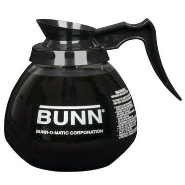 BUNN 12 Cup Commercial Glass Decanter with Handle 3 Pack Black
