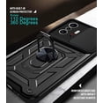thumbnail image 6 of Case for Xiaomi Mi 11T with Slide Camera Cover,Military Grade Heavy Duty Protection Phone Case Cover with Magnetic Ring Kickstand for Xiaomi Mi 11T Pro/11T 4G SJ Black, 6 of 7