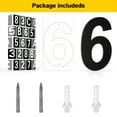 thumbnail image 5 of 8 inch Large Stainless Steel House Numbers, Black Modern House Address Door Number for Outside, Easy to Install, Matte Black (1), 5 of 6