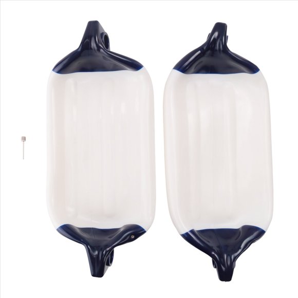 2 Piezas Guardabarros Inflable para Barcos, PVC con Barcos,Guardabarros , Para ProteccióN UV, Parachoques Acanalado, Accesorios Barcos
