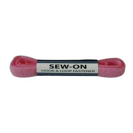 VELCRO 24" Pink Sew-On Hook & Loop Fastener