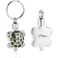 thumbnail image 2 of Turtle Urn Keychain for Ashes Stianless Steel Cremation Locket for Ashes Keepsake Memorial Jewelry, 2 of 7