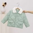 thumbnail image 3 of Esaierrr Boys Girls Winter Coats Lightweight down Jackets for Toddler Kids Button with Pocket Thickening Snowsuit Warm Cotton Coat Fall Winter 1-7Y, 3 of 7