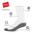 thumbnail image 4 of Hanes 6-Pack Crew Socks Mens Max Cushion, Wicking Cool ComfortBlend, 4 of 7