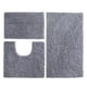 thumbnail image 1 of Alfombrillas Supersuaves Yuarrent para Baño de Poliéster Antideslizantes Juegos de Accesorios Gris Claro, 1 of 6