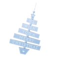 thumbnail image 1 of Colgantes de Navidad Decoraciones para árboles Decoración de Paredes Decoración de Ventanas Decoración de Puertas, Azul Gloria Ornamento de madera del árbol de navidad, 1 of 9