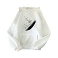 thumbnail image 1 of Pompotops Mode Dames Décontracté Manches Longues Dames Col Rond Imprimé Hoodie Ample Hauts Femmes, 1 of 7