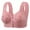 Pink, variant on Sevevn Summer 2025! Bralette for Women, Wireless Court Style Push up Tie Front Breathable Elastic Daily Bra Black XXXL