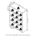 thumbnail image 2 of Pemberly Row Open Back Decorative Cube Storage Organizer in Amber Pine, 2 of 6