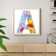 thumbnail image 3 of Cuadros Decorativos DIY completo taladro cuadrado diamante pintura mosaico 5D oso letra A Kit decoración de pared JShteea Nuevos Originales, 3 of 8