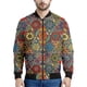 thumbnail image 2 of Chaqueta con cremallera con estampado floral bohemio vintage para hombre, sudaderas casuales de manga larga con estampado de flores en 3D, chaquetas, abrigos, blusas de calle, 2 of 5