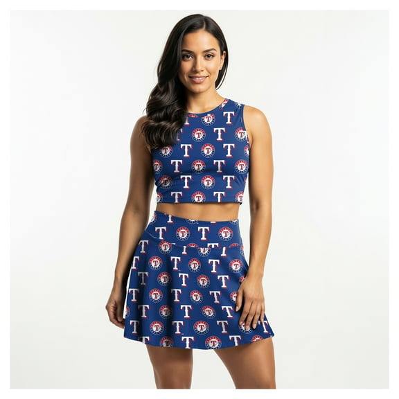 Women's-Concepts Sport Royal Texas Rangers Knit Tank Top & Skort Set