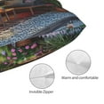 thumbnail image 3 of Kdxio Cotton Pillow Cases 20"x30" Pillowcases,Soft and Breathable Bedroom Pillow Cases-Charming Garden Patio-No Pillow Core, 3 of 5