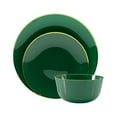 thumbnail image 2 of Crown Display 40 Premium Disposable Plastic 10" Dinner Plates - Classic Green, 2 of 7