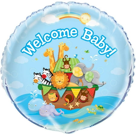 18 Foil Noah S Ark Baby Shower Balloon Walmart Com