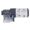thumbnail image 1 of Risegun Válvula Solenoide Neumática Interruptor De Aire Eléctrico 2 Posiciones 5 Vías AC 220V PT1/4 para Control, 1 of 8