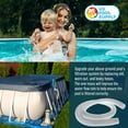 thumbnail image 6 of U.S. Pool Supply Above Ground Pool Hose Replacement 1.25" Diameter x 59" Long, 3 Pack - White Premium Pool Filter Pump Hoses Compatible with Intex 607, 637 Pumps, 330, 530, 1000GPH, 6 Metal Clamps, 6 of 7