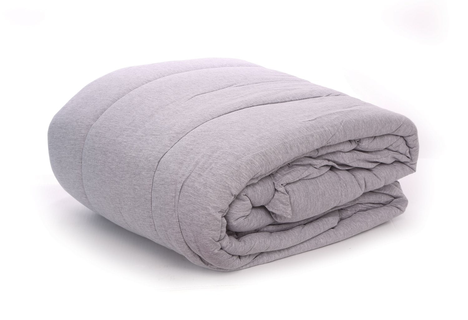 100 Cotton Jersey Knit Camp Comforter Twin Size Heather Gray