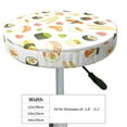 thumbnail image 4 of Lsque Sushi and Rolls Round Bar chair cushion covers Velvet Fabric Premium Comfort Protects from Scratches and Stains for 14-17 Inch Chair- 14 inch, 4 of 7