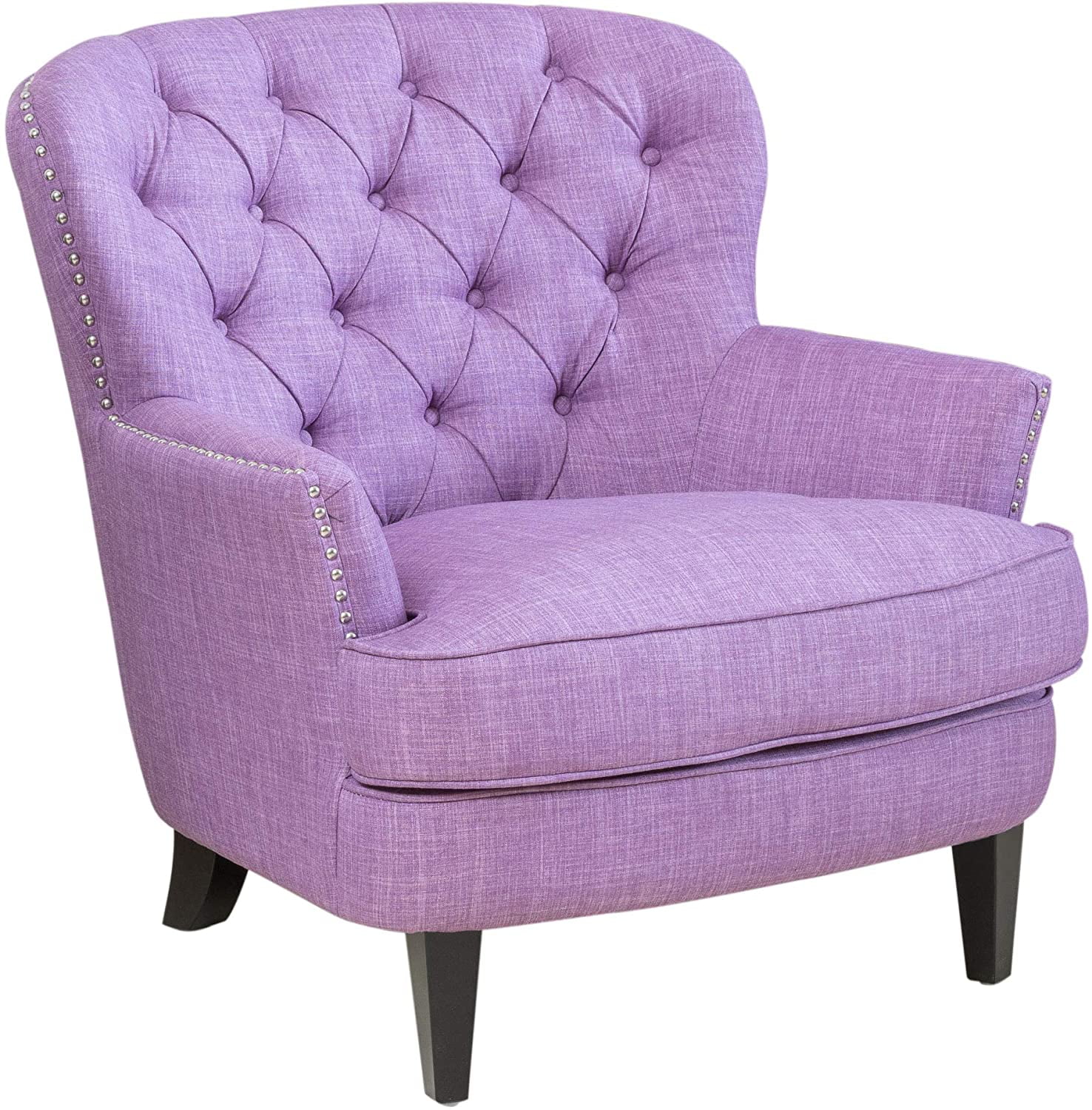Christopher Knight Home Milani Tufted Scroll Arm Velvet ...